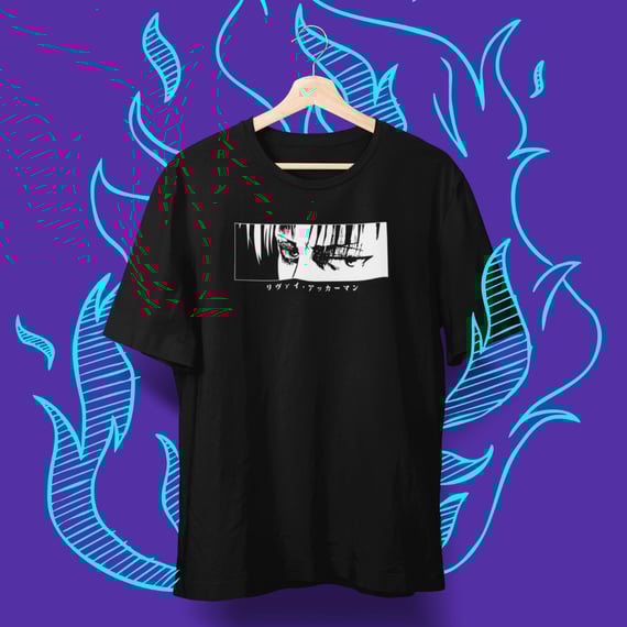 • Camiseta Levi - Attack on Titan •