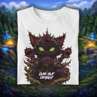Nome do produto • Camiseta Neko Zyra - Cute but deadly •