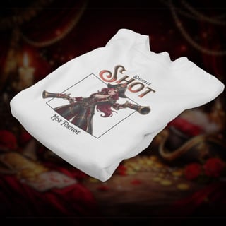 Nome do produto • Camiseta Miss Fortune (coleção Double Shot) - League of Legends •