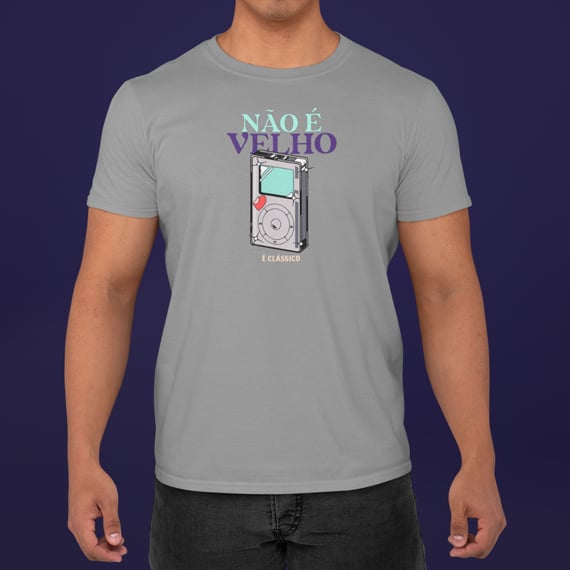 • Camiseta - Não é velho, é clássico •