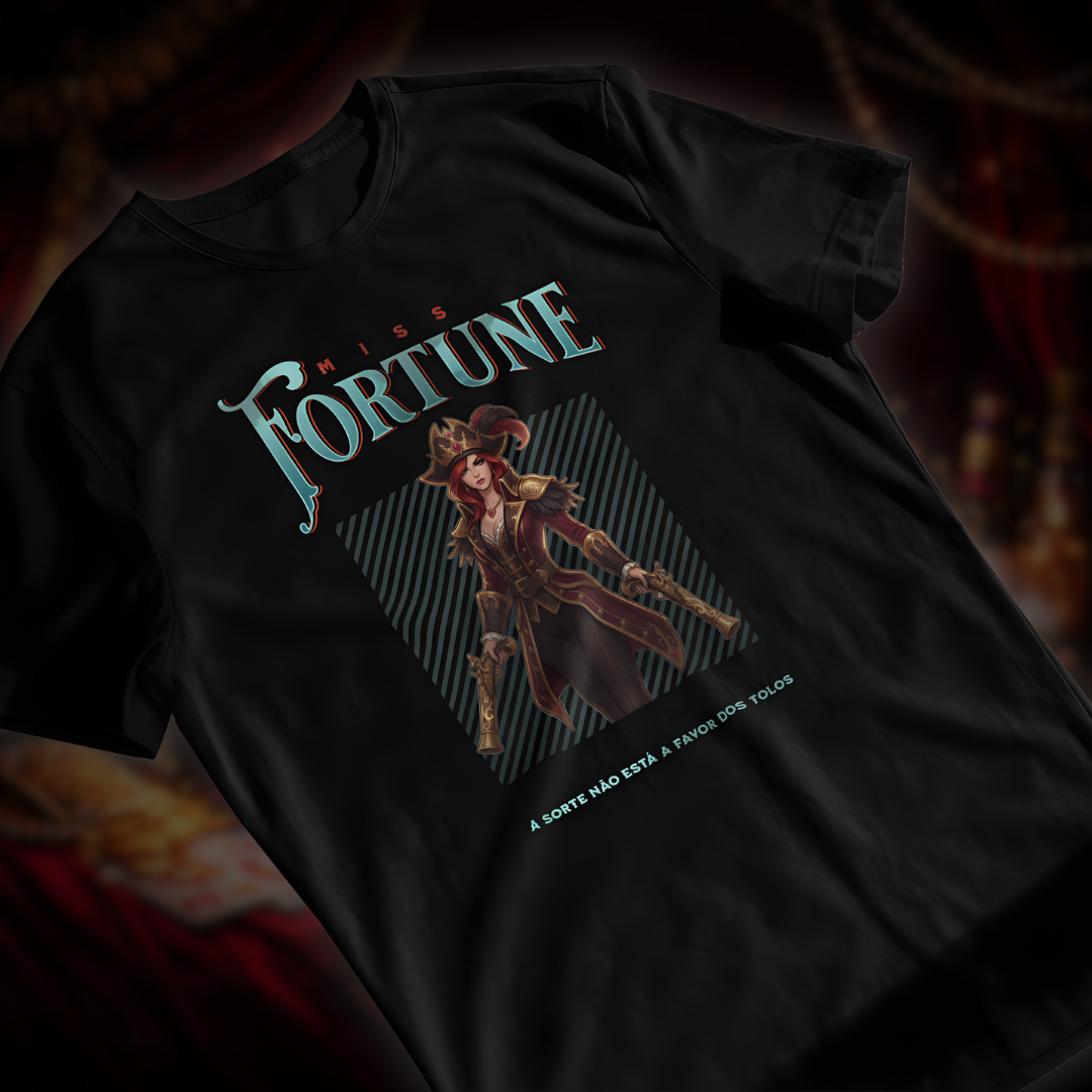 Nome do produto: • Camiseta Miss Fortune (coleção Double Shot) - League of Legends •