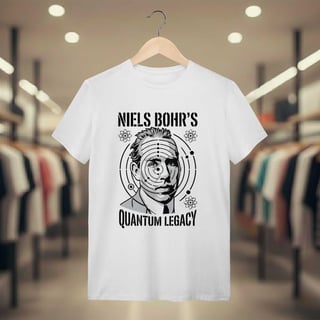 Nome do produto Camiseta Modelo Atômico de Bohr - Níveis de Energia | Premium
