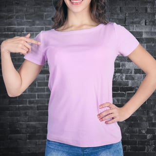 Nome do produto Baby Look Lisa Feminina Quality 100% Algodão Penteado Fio 30.1 – (165g)