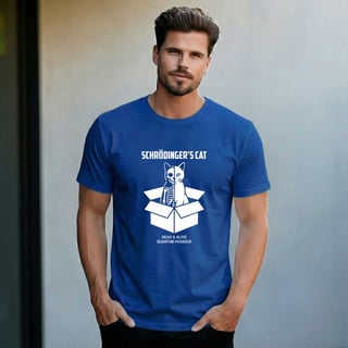 Nome do produto Camiseta Schrödinger's Cat - Paradoxo da Física Quântica | Edição Limitada