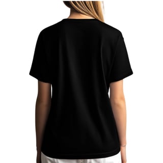 Nome do produto Camiseta Preta Gato Café - Frase Engraçada Algodão 30.1