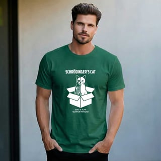 Nome do produto Camiseta Schrödinger's Cat - Paradoxo da Física Quântica | Edição Limitada