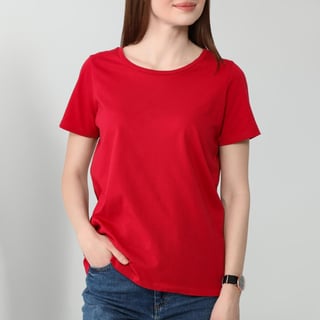 Nome do produto Baby Look Lisa Feminina Quality 100% Algodão Penteado Fio 30.1 – (165g)