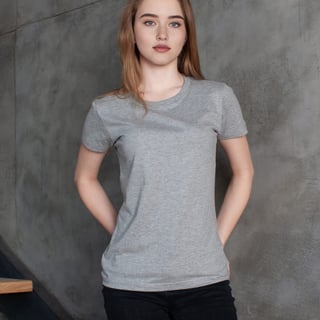 Nome do produto Baby Look Lisa Feminina Quality 100% Algodão Penteado Fio 30.1 – (165g)