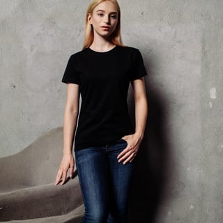 Nome do produto Baby Look Lisa Feminina Quality 100% Algodão Penteado Fio 30.1 – (165g)