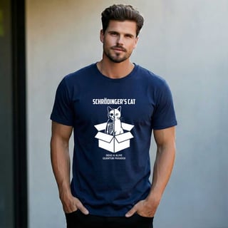 Nome do produto Camiseta Schrödinger's Cat - Paradoxo da Física Quântica | Edição Limitada