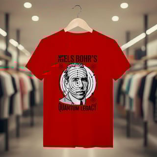 Nome do produto Camiseta Modelo Atômico de Bohr - Níveis de Energia | Premium