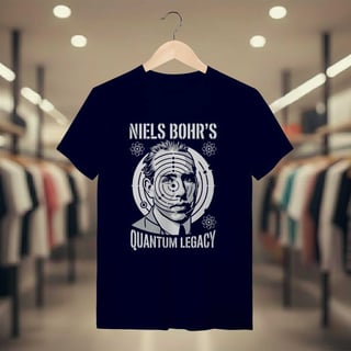 Nome do produto Camiseta Modelo Atômico de Bohr - Níveis de Energia | Premium