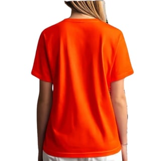 Nome do produto Camiseta Laranja Gato Fofo Café - Malha Quality Premium