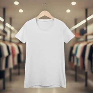 Nome do produto Baby Look Lisa Feminina Quality 100% Algodão Penteado Fio 30.1 – (165g)