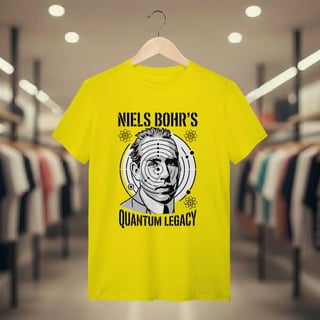 Nome do produto Camiseta Modelo Atômico de Bohr - Níveis de Energia | Premium
