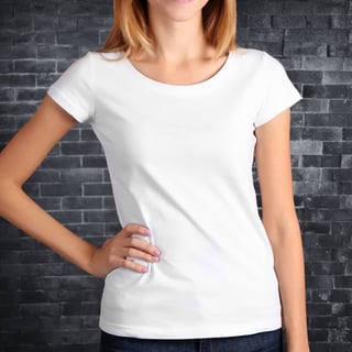 Nome do produto Baby Look Lisa Feminina Quality 100% Algodão Penteado Fio 30.1 – (165g)