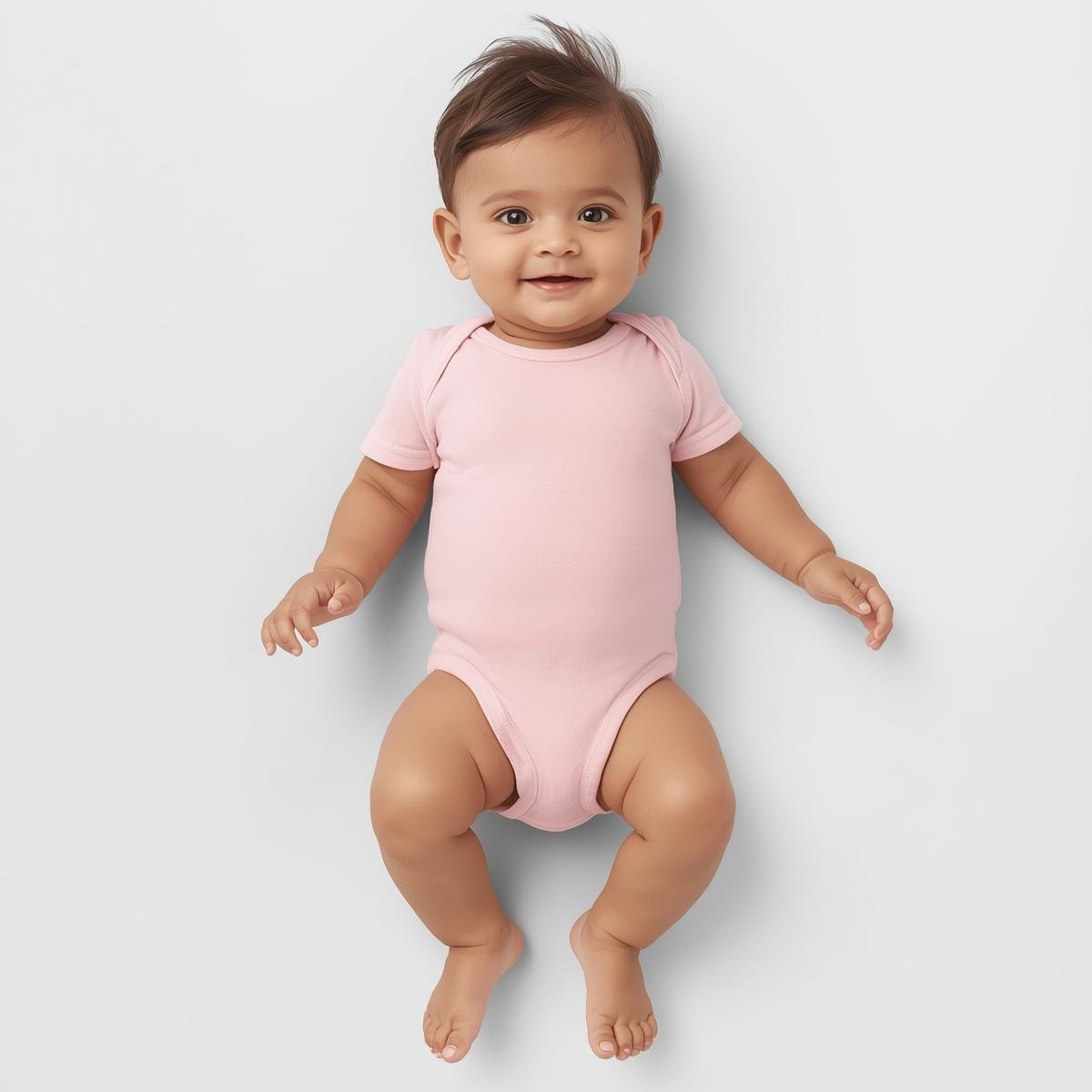 Nome do produto: Body Bebê Liso (RN a 12 Meses) | 100% Algodão