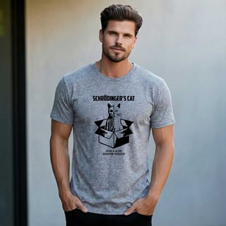 Nome do produto Camiseta Schrödinger's Cat - Paradoxo da Física Quântica | Edição Limitada