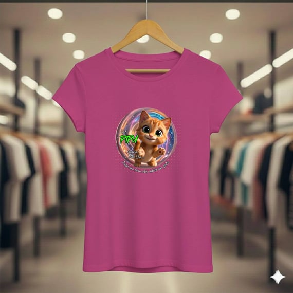 Camiseta Baby Long Quality Gato Pipu - Alegria Todo Dia