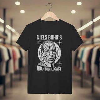 Nome do produto Camiseta Modelo Atômico de Bohr - Níveis de Energia | Premium