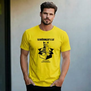 Camiseta Schrödinger's Cat - Paradoxo da Física Quântica | Edição Limitada