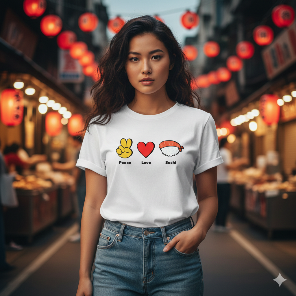 Nome do produto: Paz, Amor e Sushi