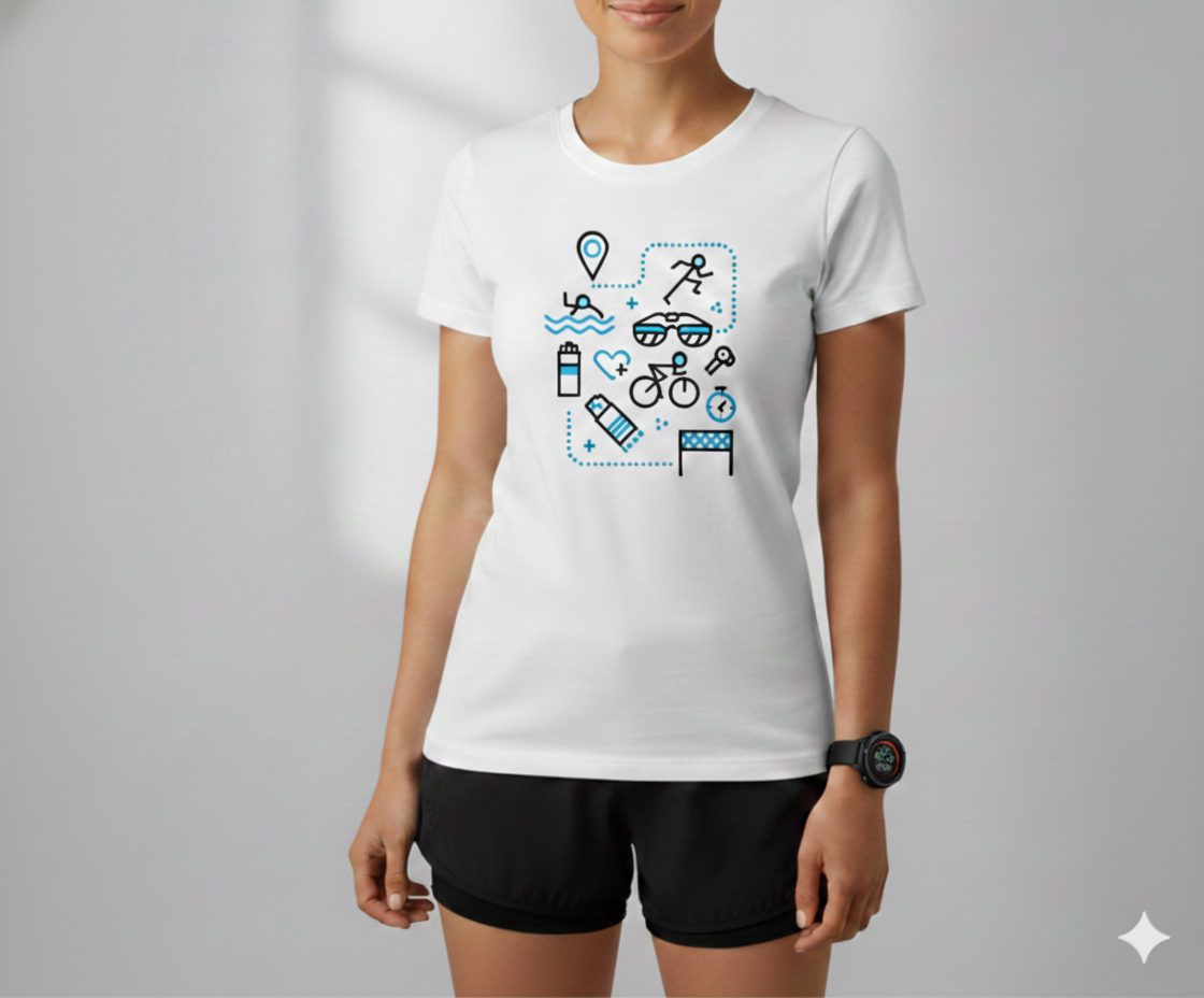 Nome do produto: Camiseta Triathlon Lifestyle baby look