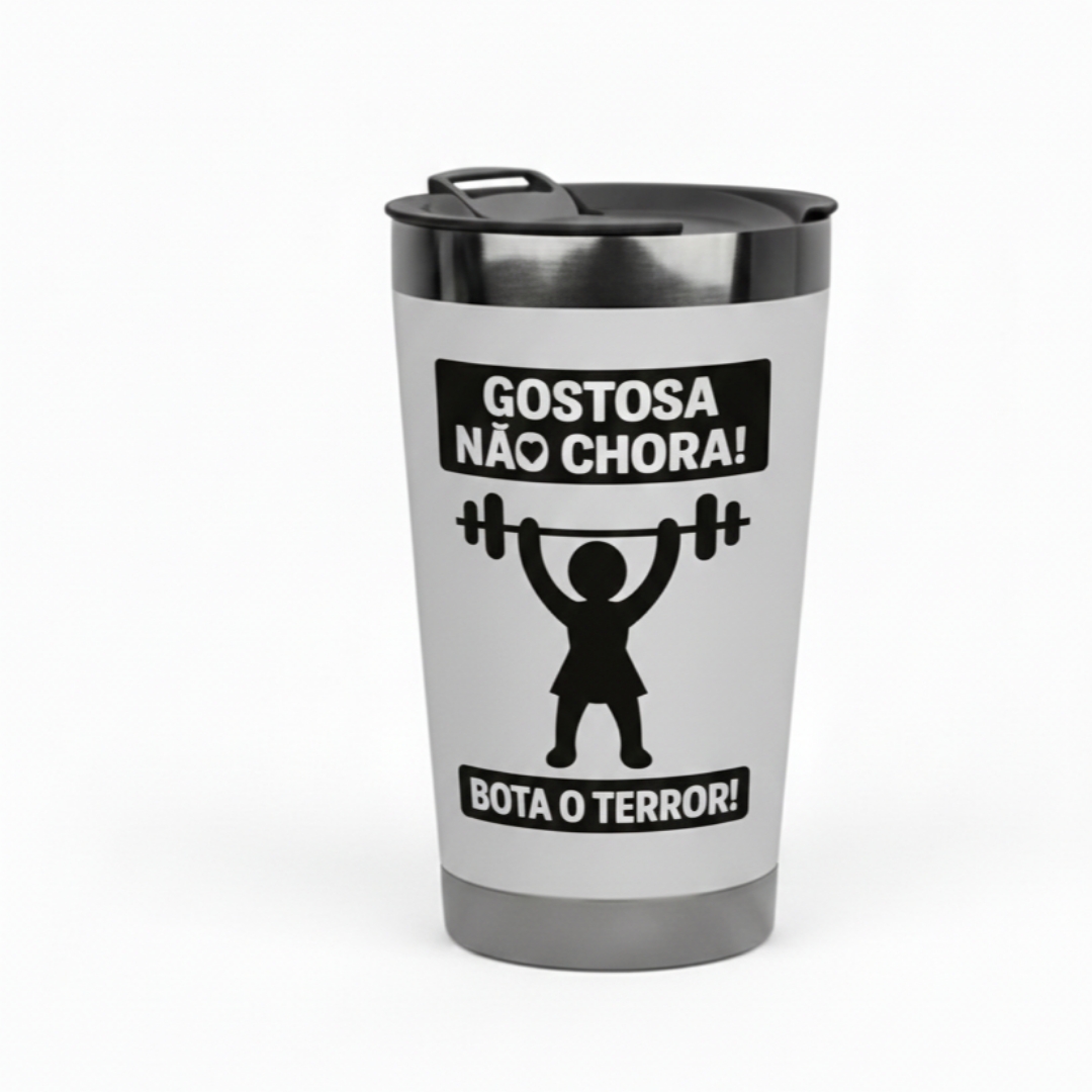 Copo Térmico Temático - copo térmico divertido para presente feminino
