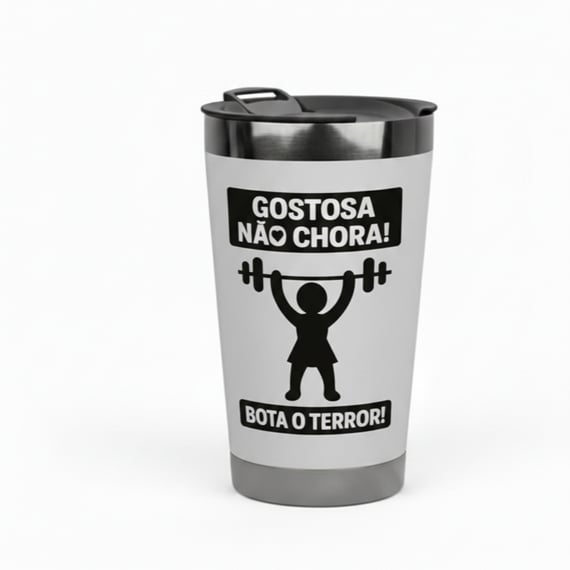 Copo Térmico Temático - copo térmico divertido para presente feminino