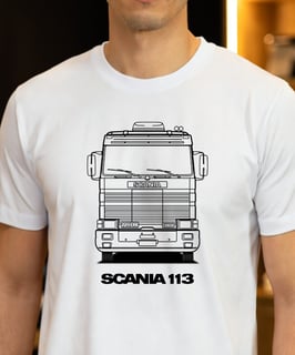 CAMISETA CAMINHÃO SCANIA 113 CARA CHATA 