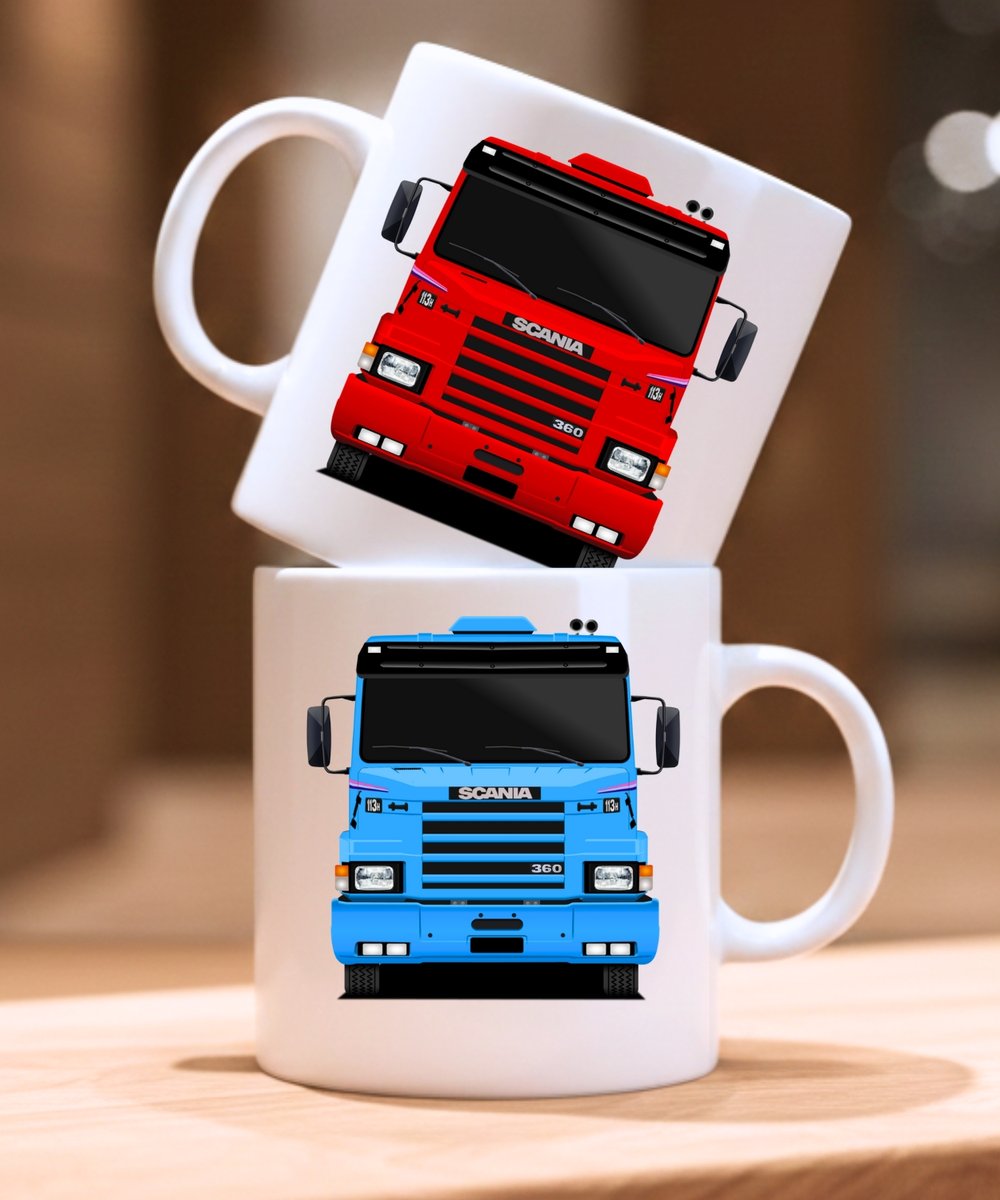 Nome do produto: CANECA CAMINHÃO SCANIA 113H CORES