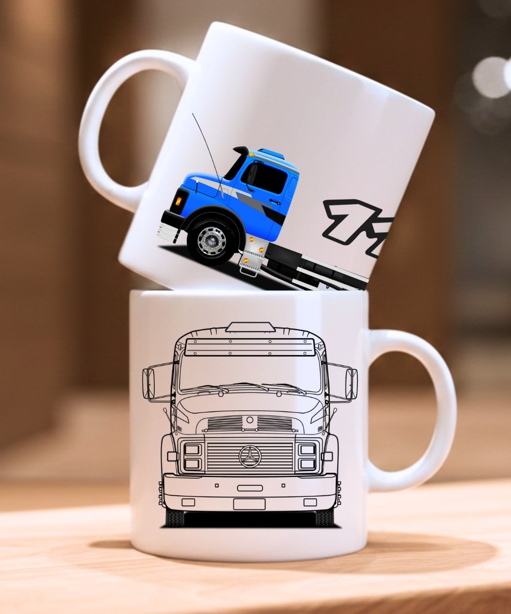 Nome do produto: CANECA CAMINHÃO MERCEDES BENZ 1113 MURIÇOCA
