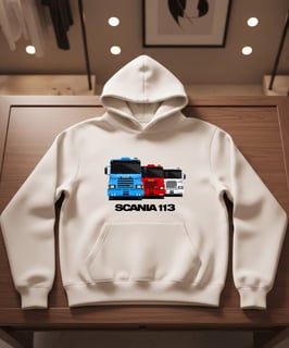 PROMOÇÃO CASACO DE MOLETOM CAMINHÃO SCANIA 113 (VERSÃO CLARA)