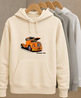 Nome do produtoCASACO DE MOLETOM CAMINHÃO SCANIA 111S JACARÉ (CLARO)