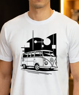 CAMISETA KOMBI SAMBA BUS CORUJINHA 