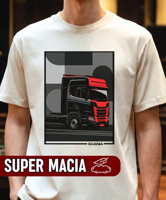 CAMISETA CAMINHÃO SCANIA G ALGODÃO ULTRA MACIO 