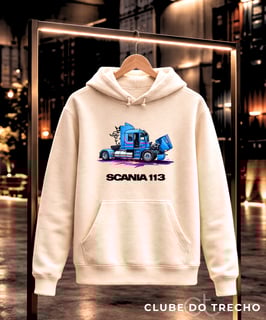 MOLETOM COM BOLSO E CAPUZ CAMINHÃO SCANIA 113 ESPECIAL 