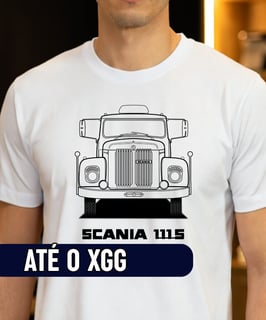 CAMISETA CAMINHÃO SCANIA 111S JACARÉ SÉRIE TRAÇOS