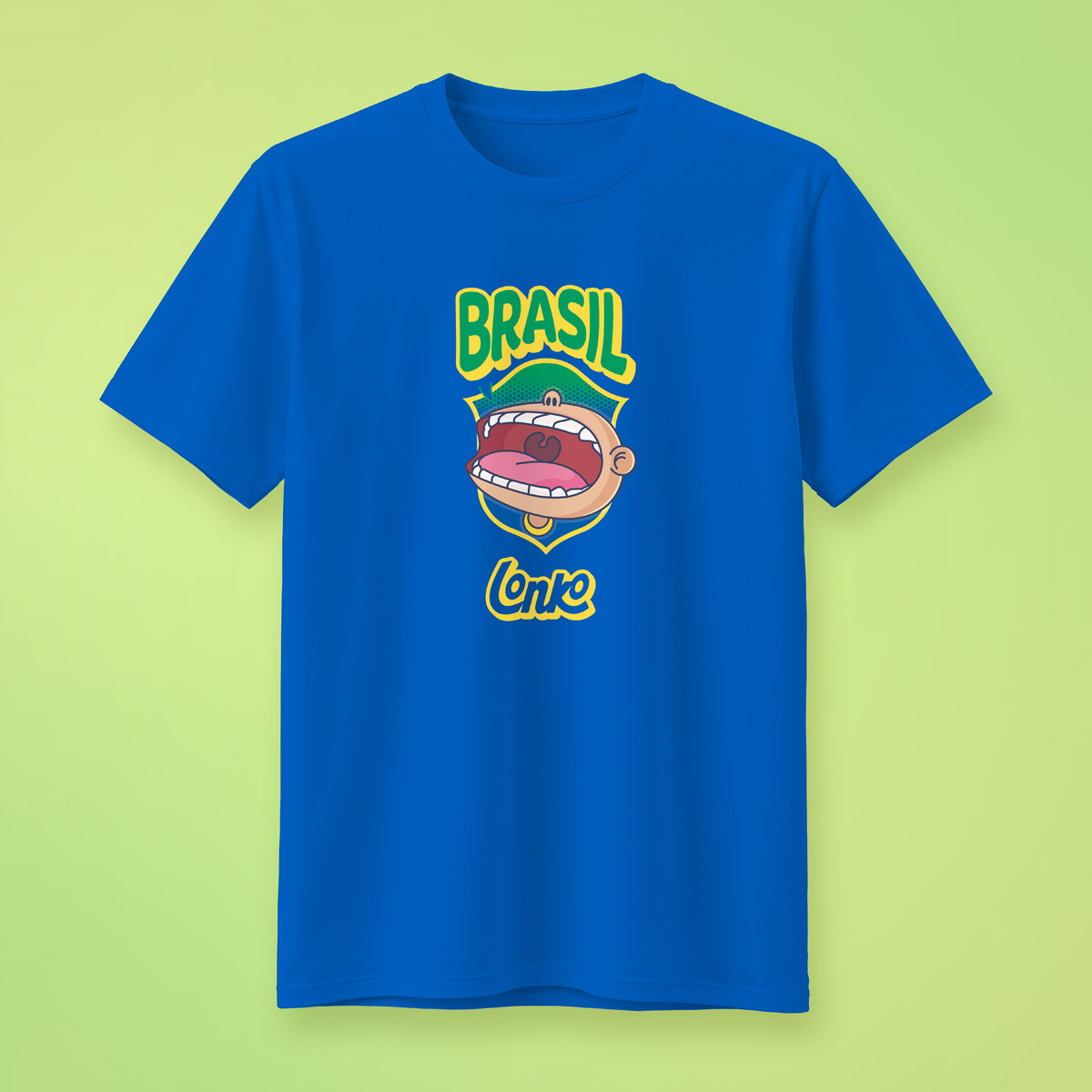 Camiseta Brasil Torcedor - Azul