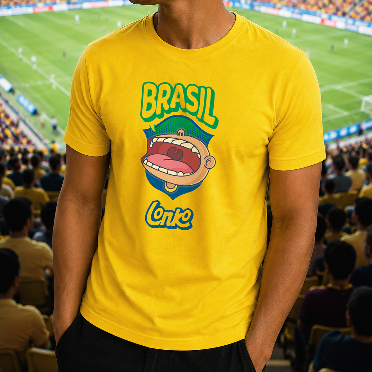 Camiseta Brasil Torcedor - Amarela
