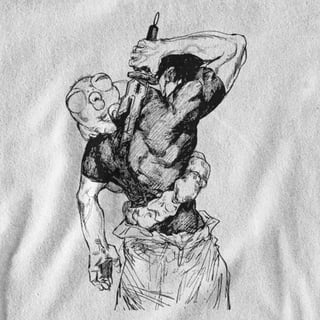 Nome do produto Camiseta RESTRIÇÃO CELESTIAL (Branco/Cinza)