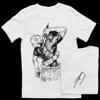 Camiseta RESTRIÇÃO CELESTIAL (Branco/Cinza)