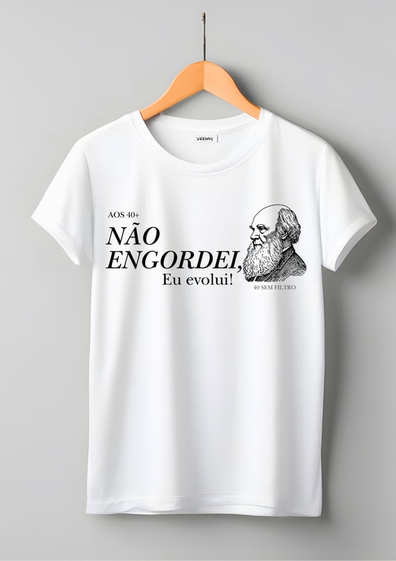 Não Engordei - Camiseta Baby Long Quality