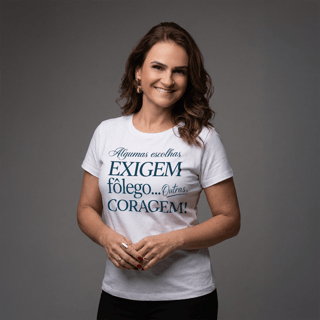 Nome do produto Babylook Empreendedora Feminina | Escolhas Exigem Coragem – Rede Prosperidade Plena