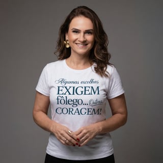 Nome do produto Babylook Empreendedora Feminina | Escolhas Exigem Coragem – Rede Prosperidade Plena