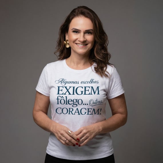 Babylook Empreendedora Feminina | Escolhas Exigem Coragem – Rede Prosperidade Plena