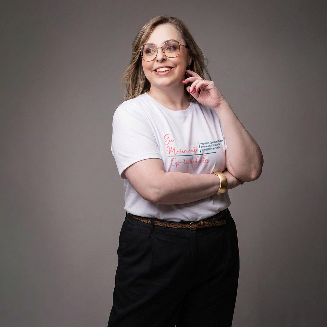 Nome do produto: Camiseta - Eu Movimento Oportunidades