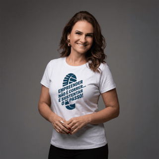 Nome do produto Babylook Empreendedora Feminina | Empreender Não é Correr, é Sustentar o Passo – Rede Prosperidade Plena
