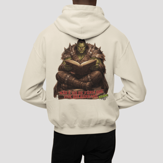 Orc Leitor Moletom ziper e capuz