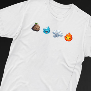 Nome do produto Camiseta 4 Elements GL – Terra, Água, Ar e Fogo
